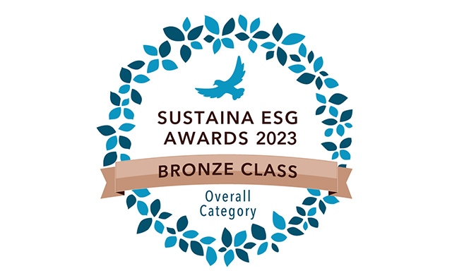 Received the bronze class of SUSTAINA ESG AWARDS 2023
