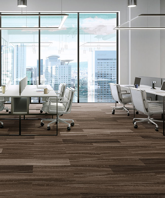 カーペットタイル デザイン貼り分け集 | サンゲツ