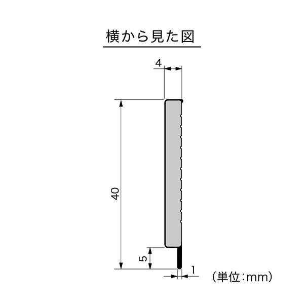 横から見た図