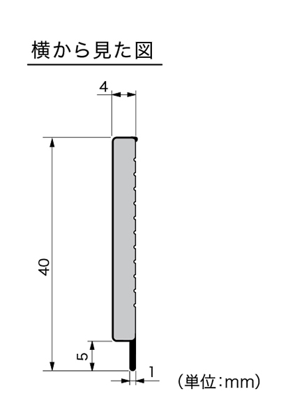 横から見た図