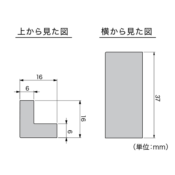 上から見た図 横から見た図