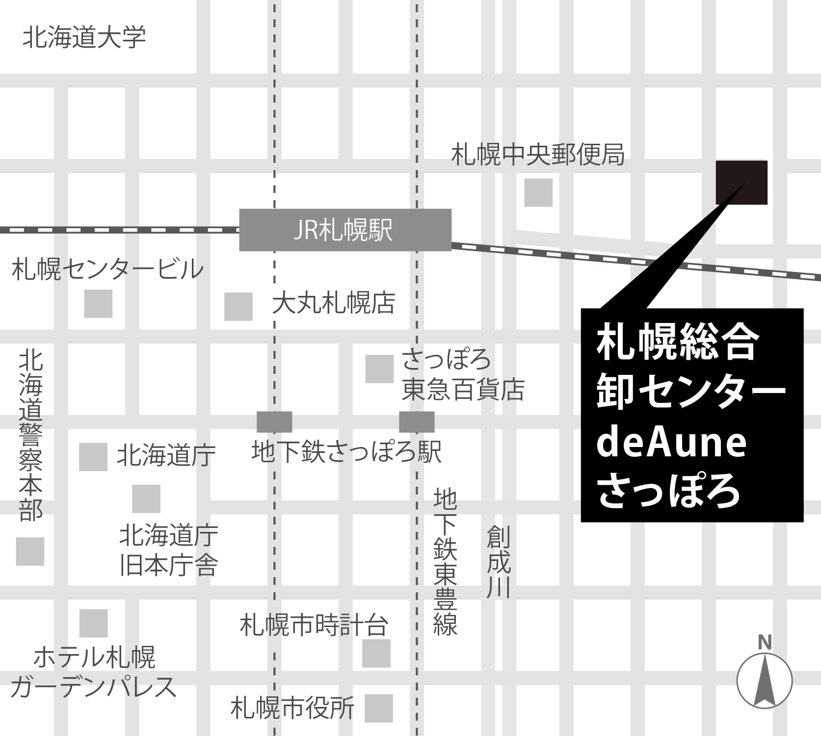 札幌の地図画像