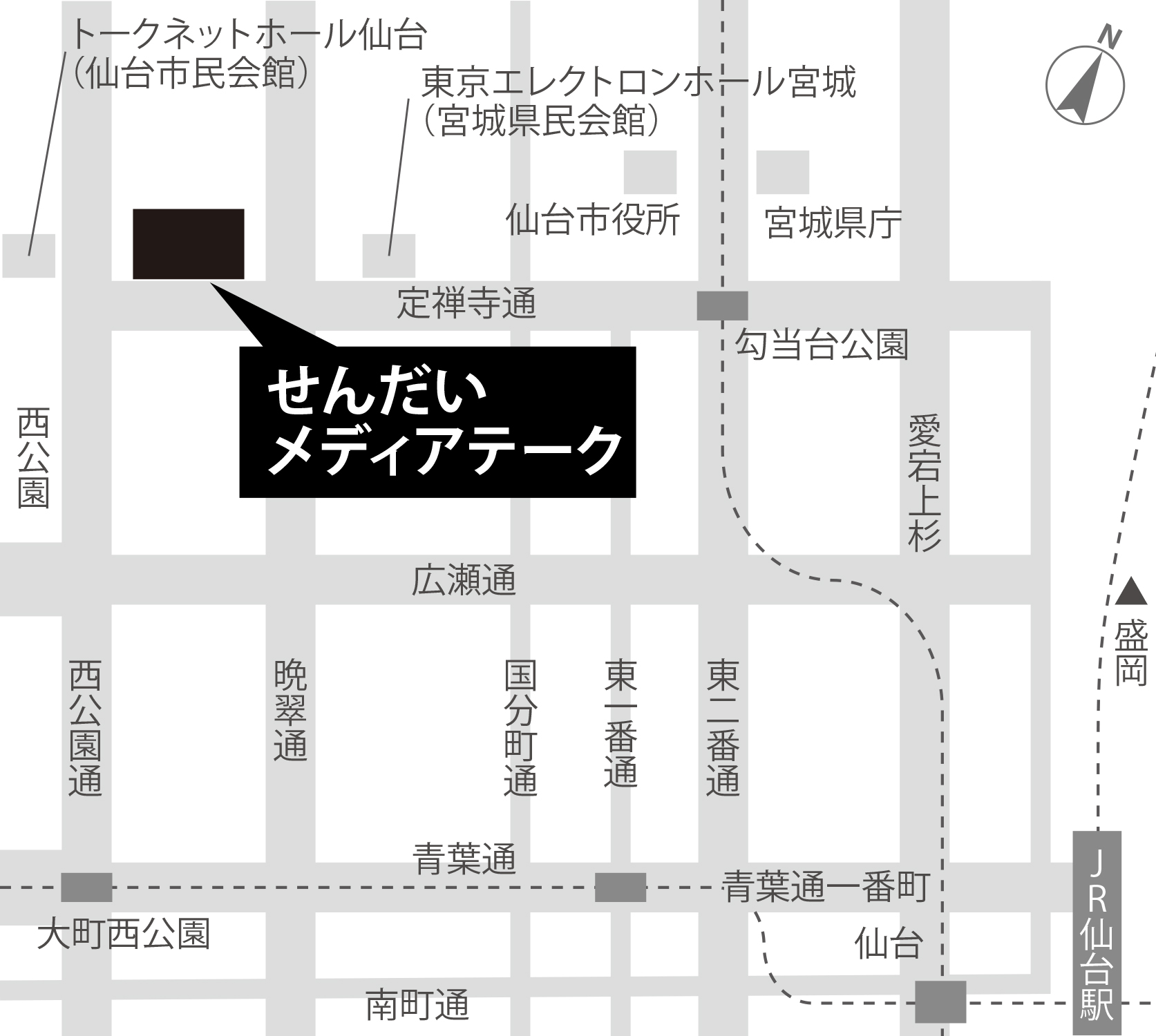 仙台の地図画像