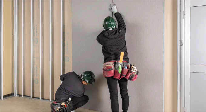 イノパネルの仮固定