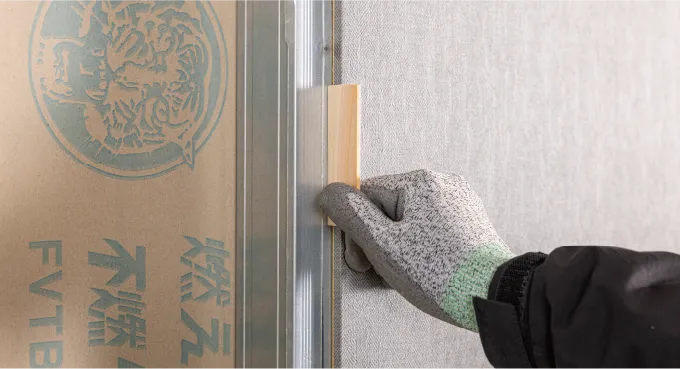 スペーサーでの目透かし